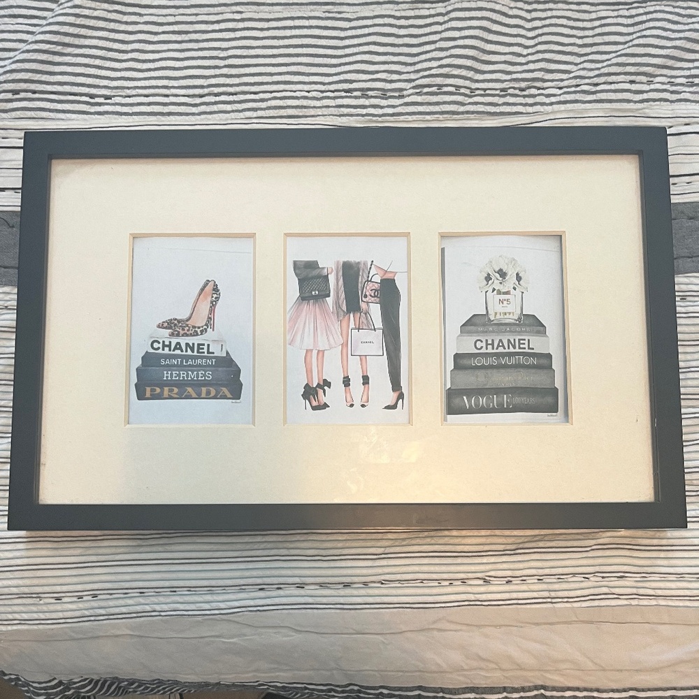 Crate & Barrel Black Wood Frame